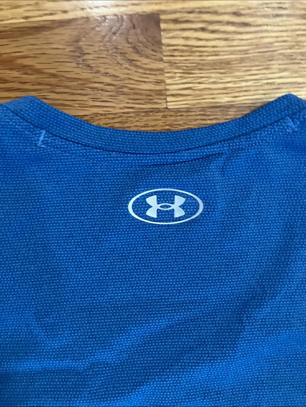 Under Armour Blue Short Sleeve Tee with Black Performance Leggings Sz M EUC